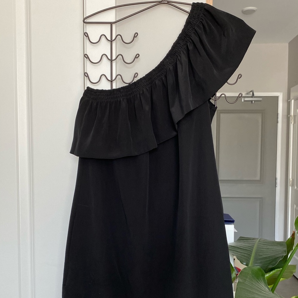 MADEWELL 1Shoulder Black Dress. Worn Once